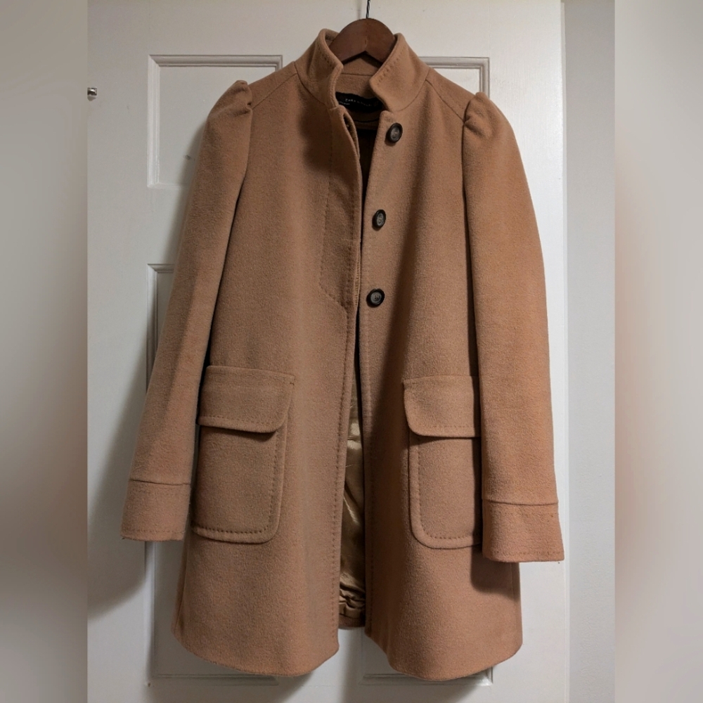 Zara Woman Wool Peacoat. US XS.